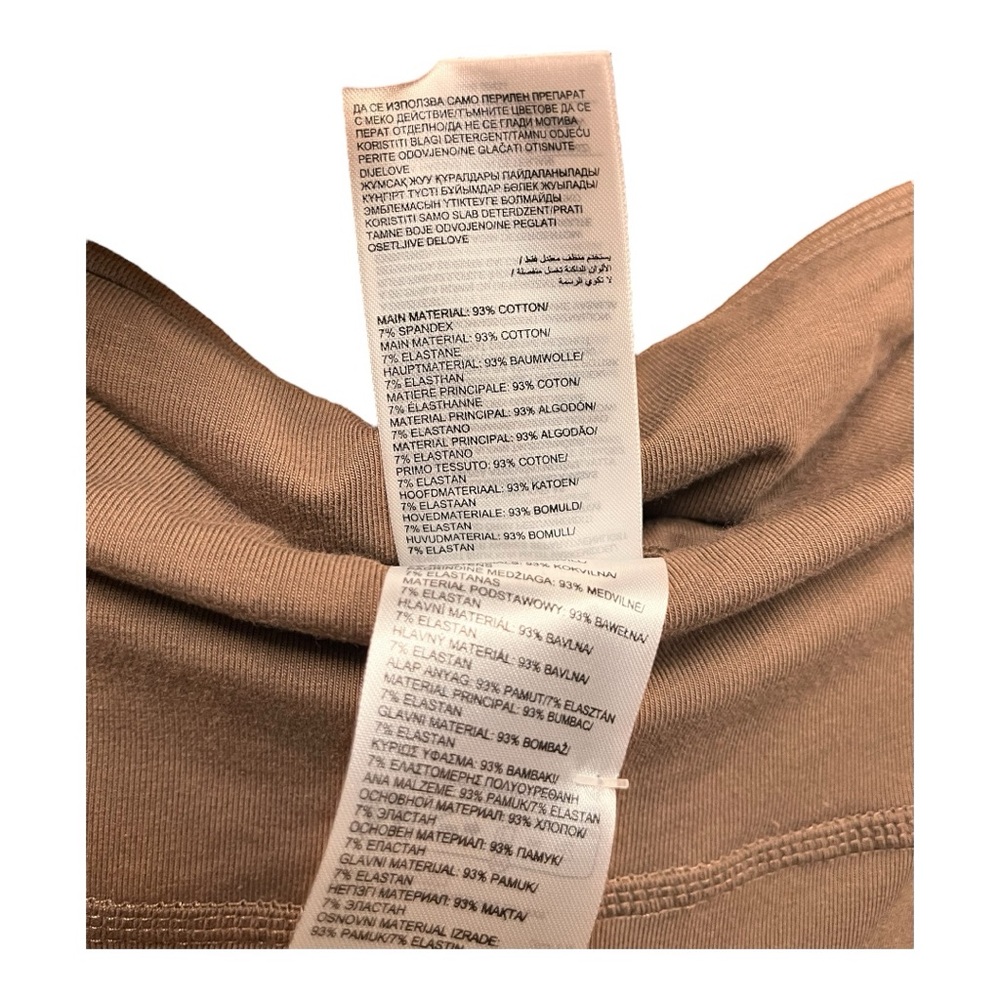 Reebok ID Identity High Rise Cotton Bootcut Active Leggings Utility Brown Large - Picture 8 of 11